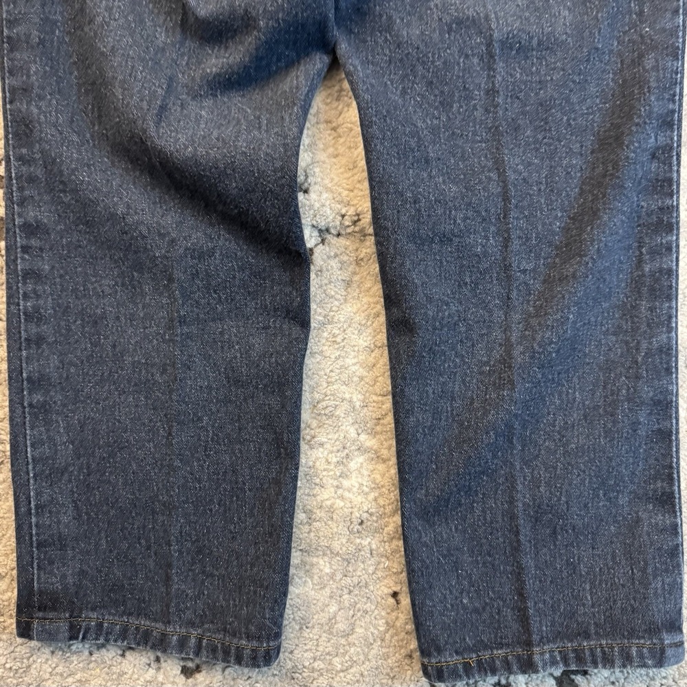 Vintage 90s Levi's 505 Straight Denim Jeans Dark‎ Wash Size 33W 30L Short - Picture 7 of 13
